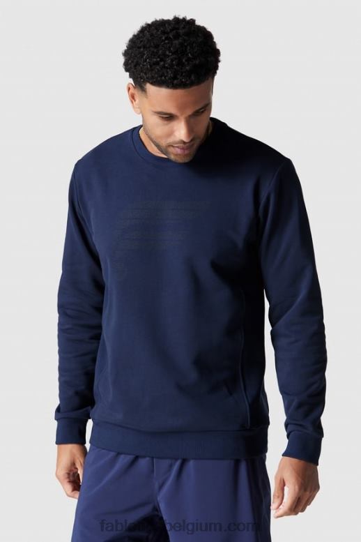 marineblauw reflecterend stiplogo Heren de rechtbankploeg Fabletics LH20J3717