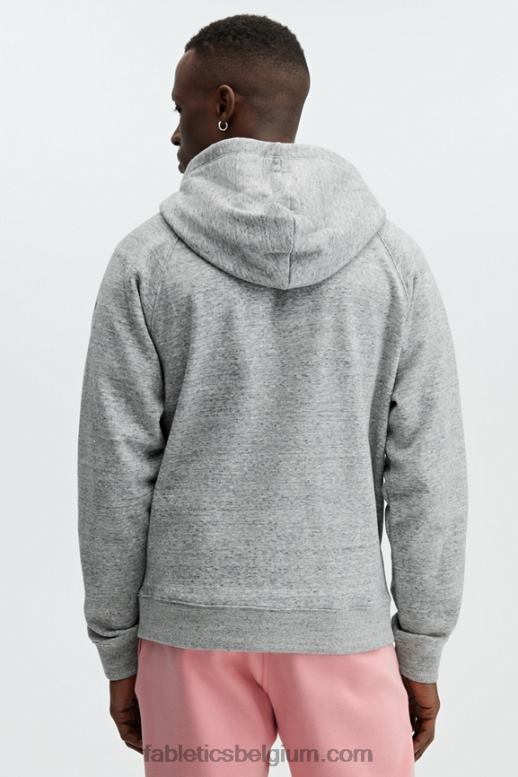midden grijs htr Heren de favoriete hoodie met volledige ritssluiting Fabletics LH20J3709