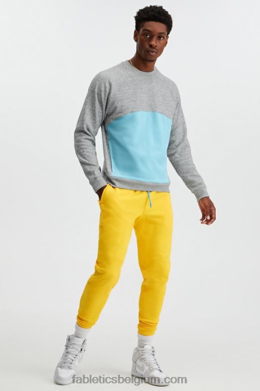 midden grijs htr Heren de go-to crew speciale editie Fabletics LH20J3705