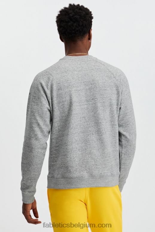 midden grijs htr Heren de go-to crew speciale editie Fabletics LH20J3705