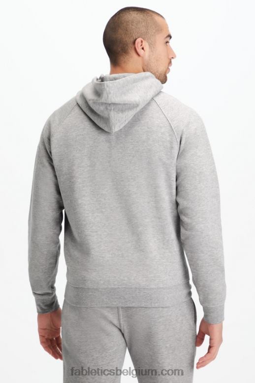 midden grijs htr Heren de lichtgewicht go-to hoodie Fabletics LH20J3661