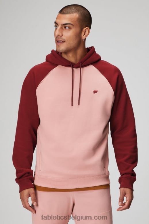 roze leisteen/adrenaline rood Heren de favoriete hoodie 191 Fabletics LH20J3678