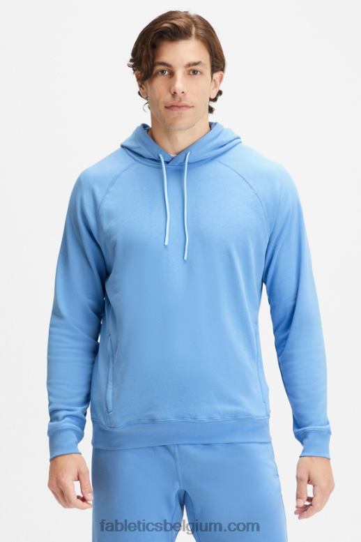 surf blauw Heren de lichtgewicht go-to hoodie Fabletics LH20J3659
