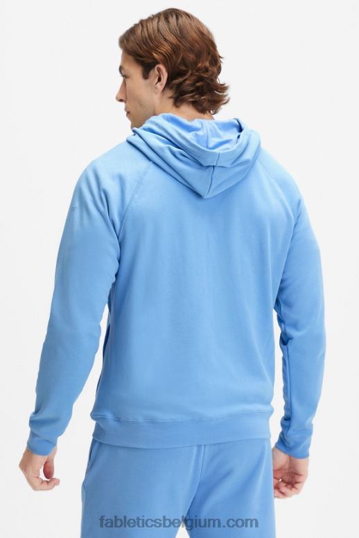 surf blauw Heren de lichtgewicht go-to hoodie Fabletics LH20J3659