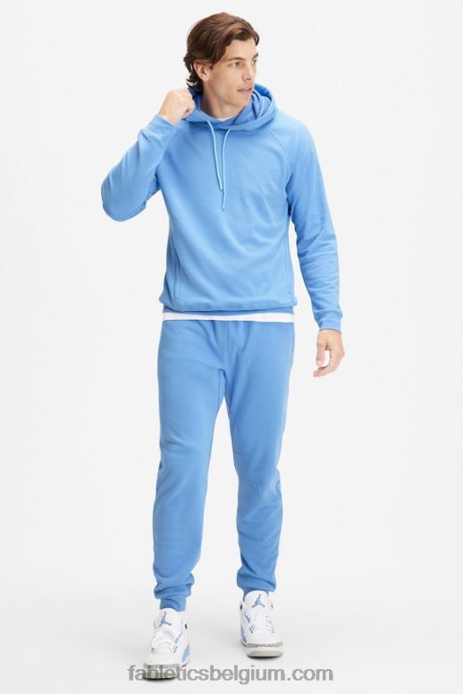 surf blauw Heren de lichtgewicht go-to hoodie Fabletics LH20J3659