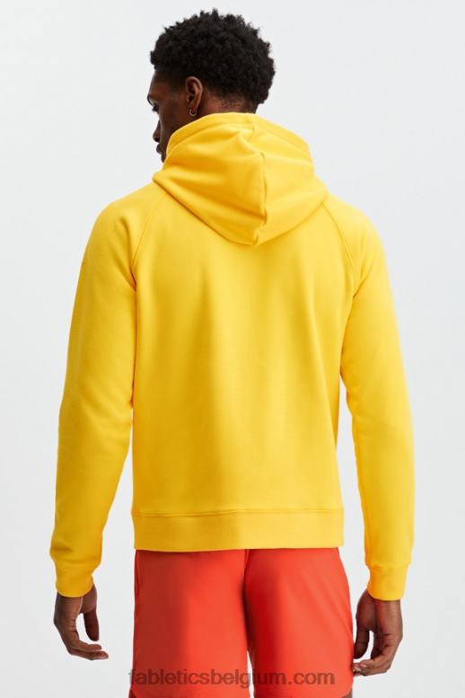 vintage geel Heren de favoriete hoodie met volledige ritssluiting Fabletics LH20J3708