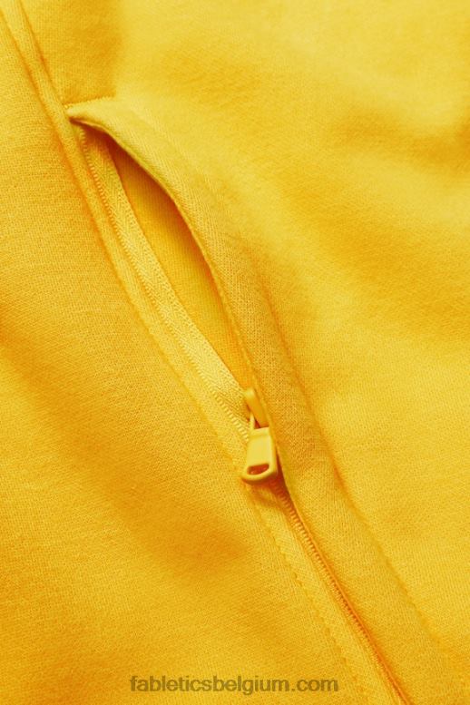 vintage geel Heren de favoriete hoodie met volledige ritssluiting Fabletics LH20J3708