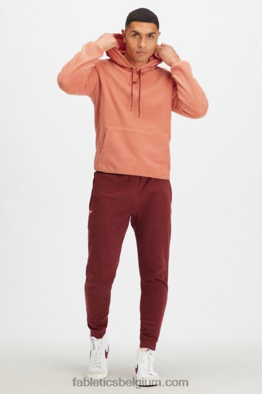 zandsteen klei Heren de Pine City-hoodie Fabletics LH20J3710