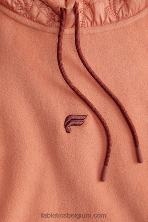zandsteen klei Heren de Pine City-hoodie Fabletics LH20J3710