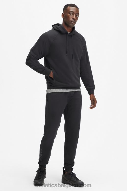 zwart Heren de lichtgewicht go-to hoodie Fabletics LH20J3658
