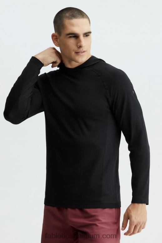 zwart Heren de trainingsdag hoodie Fabletics LH20J3622