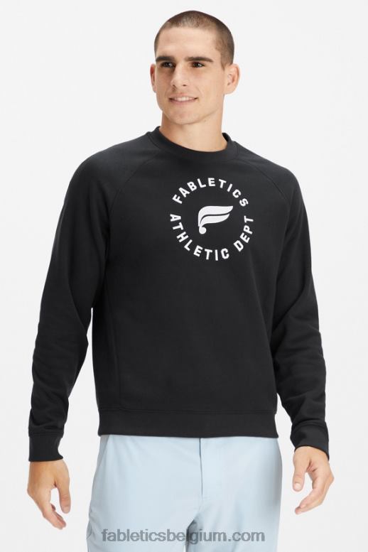 zwarte atletische stempel Heren de vaste bemanning Fabletics LH20J3701