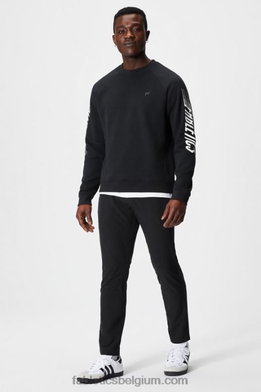 zwarte snelle mouwen Heren de vaste bemanning Fabletics LH20J3692