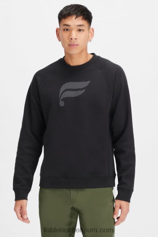 zwarte speldenpunt Heren de vaste bemanning Fabletics LH20J3703