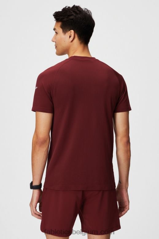 adrenaline rood tweekleurig f Heren de trainingsdag tee 177 Fabletics LH20J3473