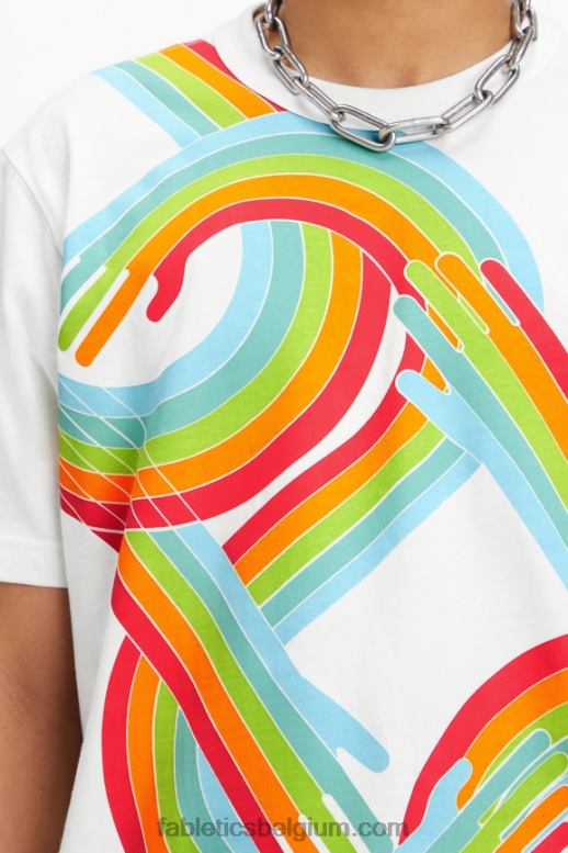 allemaal samen trots klassiek wit Heren de pride r's tee Fabletics LH20J3534