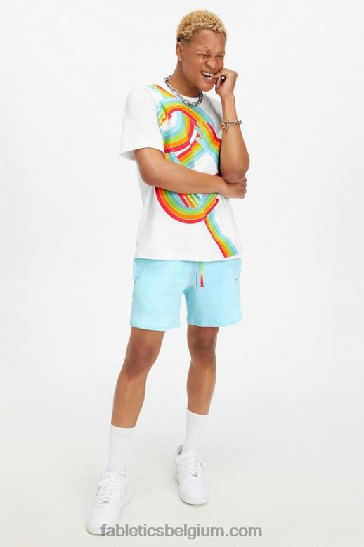 allemaal samen trots klassiek wit Heren de pride r's tee Fabletics LH20J3534