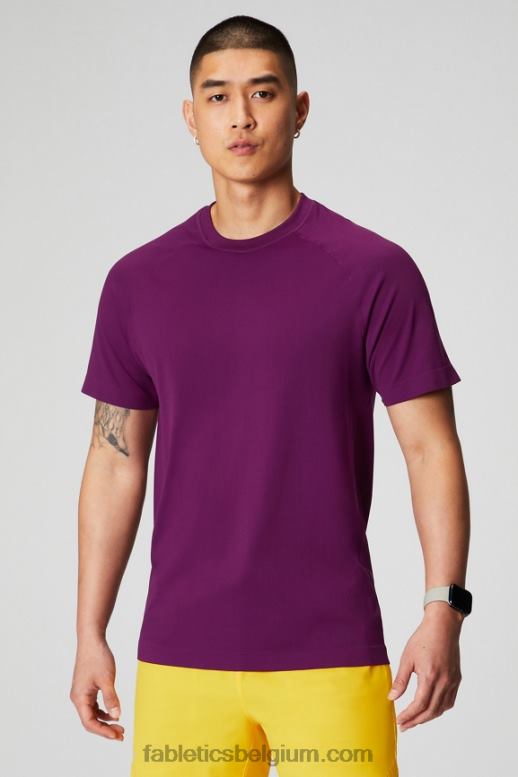 aubergine Heren de trainingsdag tee 174 Fabletics LH20J3458