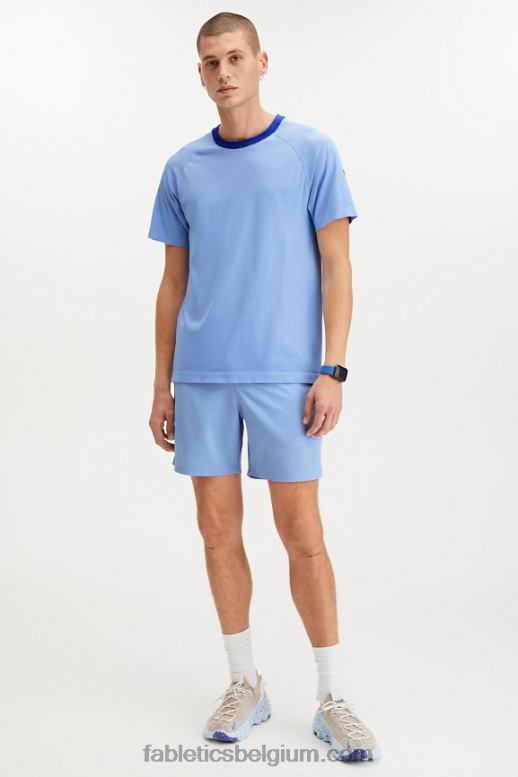 damp blauw Heren de trainingsdag tee 179 Fabletics LH20J3485