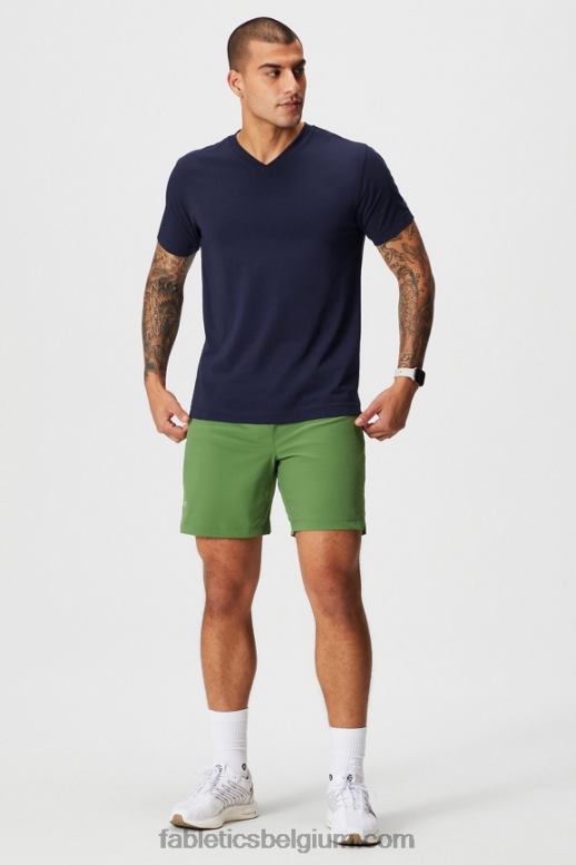 diepe marine Heren de 24-7 v-hals Fabletics LH20J3495