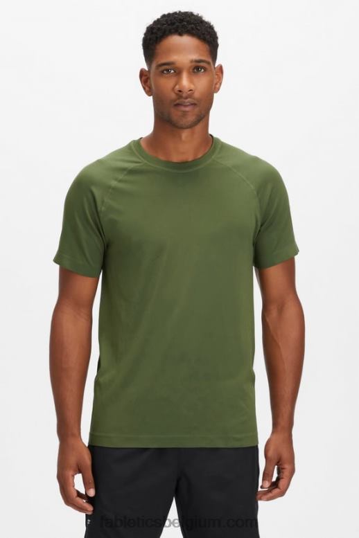 donker mos Heren de trainingsdag tee 186 Fabletics LH20J3550