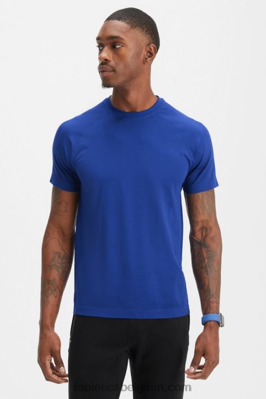 frans blauw Heren de trainingsdag tee 177 Fabletics LH20J3475