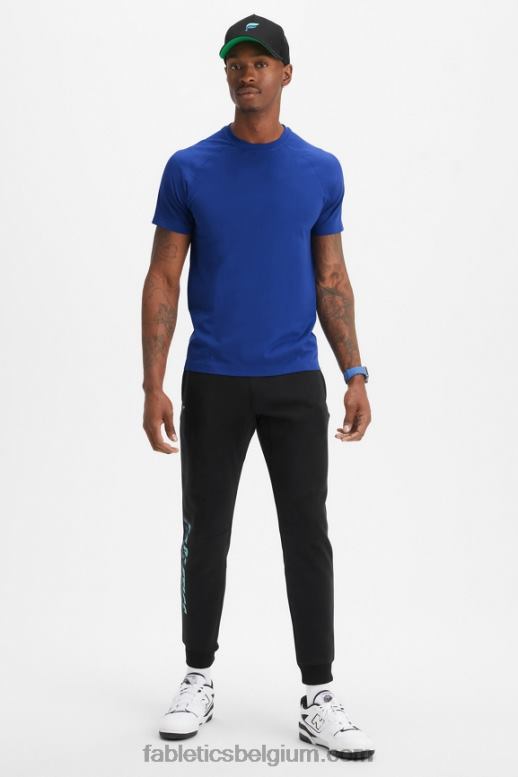 frans blauw Heren de trainingsdag tee 177 Fabletics LH20J3475