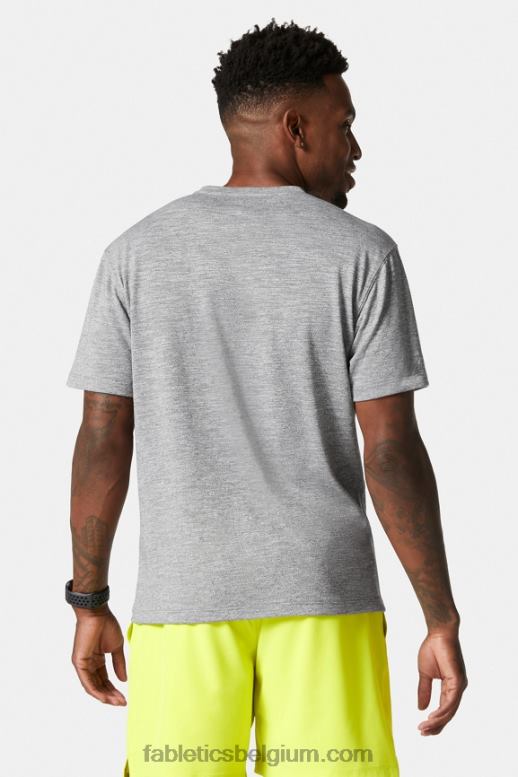 grijze heide Heren de eerste rij tee Fabletics LH20J3551
