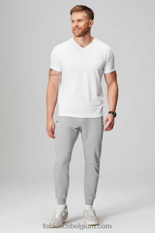 klassiek wit Heren de 24-7 v-hals Fabletics LH20J3494