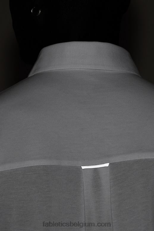 klassiek wit Heren de dash korte mouw knop omhoog Fabletics LH20J3536