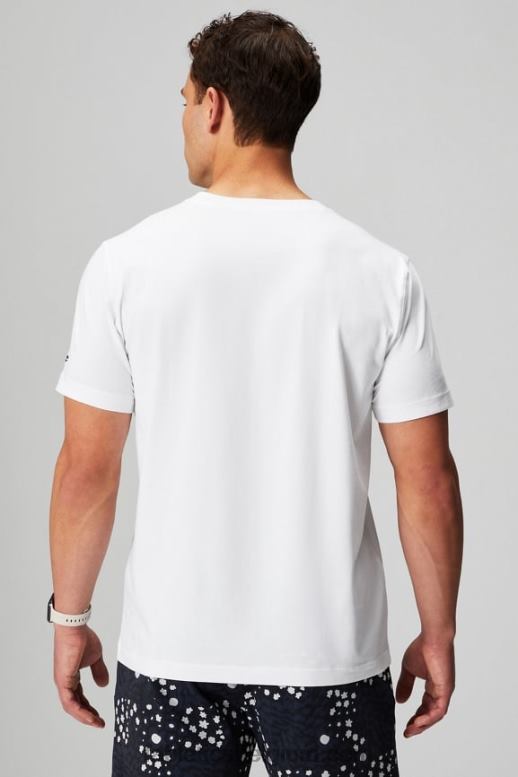 klassiek wit Heren het 24-7 pocket-T-shirt Fabletics LH20J3453