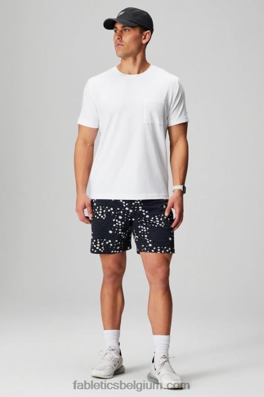 klassiek wit Heren het 24-7 pocket-T-shirt Fabletics LH20J3453