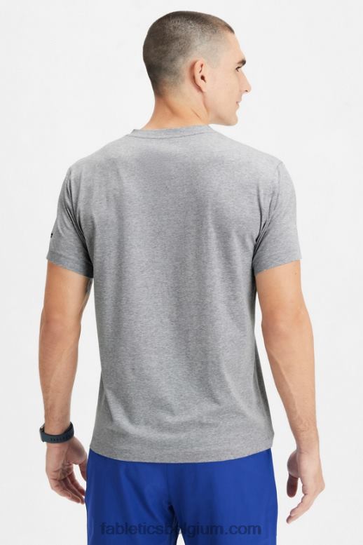 klassieke grijze heide Heren de 24-7 v-hals Fabletics LH20J3499
