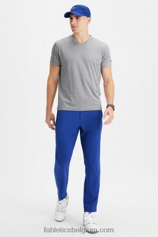 klassieke grijze heide Heren de 24-7 v-hals Fabletics LH20J3499