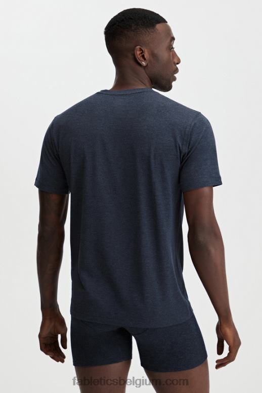 klassieke marine Heren het restoreknit T-shirt Fabletics LH20J3555