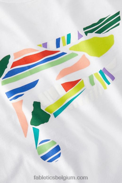 klassieke witte collage Heren de r& tee Fabletics LH20J3523
