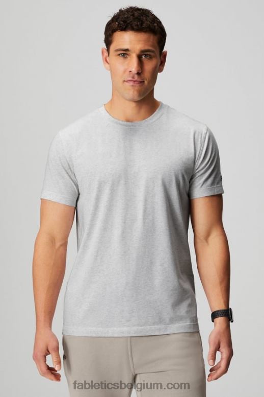 lichtgrijze heide Heren de 24-7 tee 182 Fabletics LH20J3510