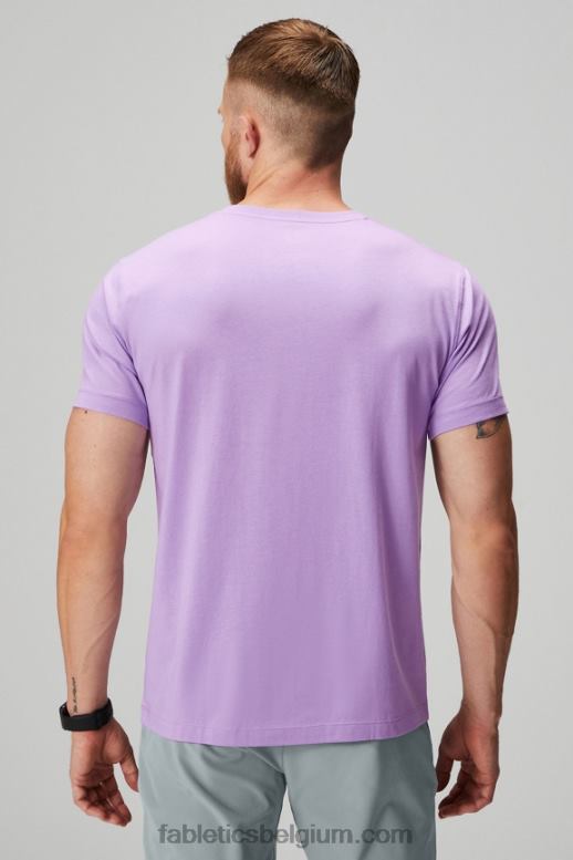 paarse kosmo Heren de 24-7 v-hals Fabletics LH20J3496