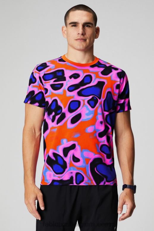 passie oranje zomergekte Heren de 24-7 tee 181 Fabletics LH20J3504