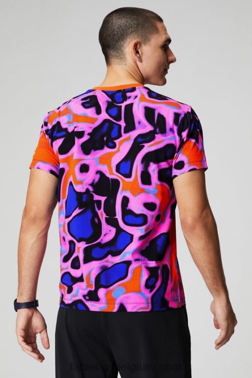 passie oranje zomergekte Heren de 24-7 tee 181 Fabletics LH20J3504