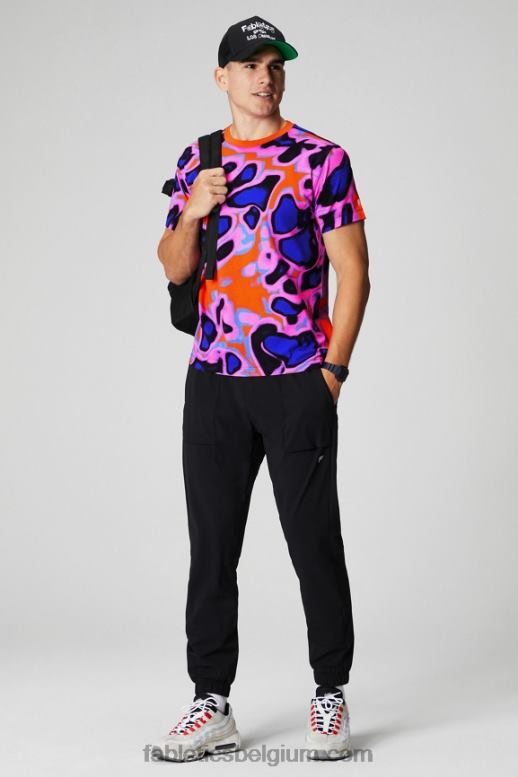 passie oranje zomergekte Heren de 24-7 tee 181 Fabletics LH20J3504