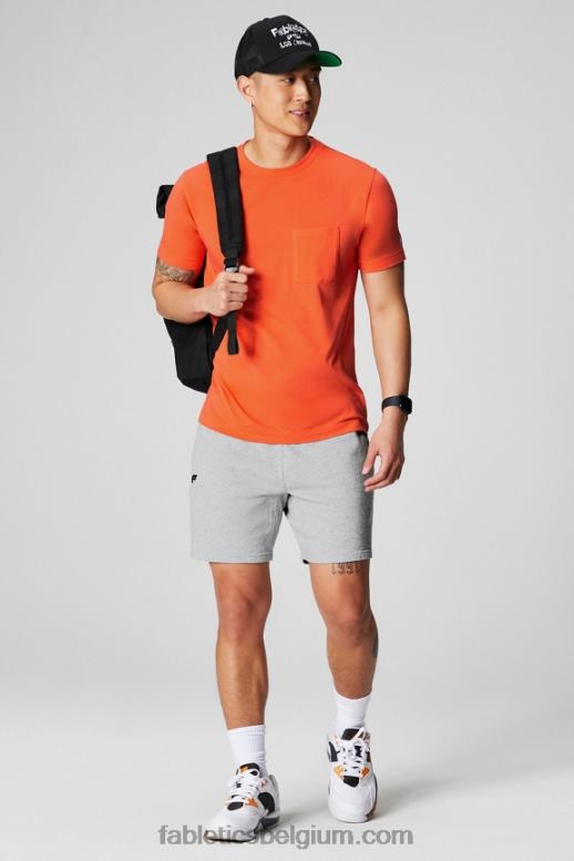 passie sinaasappel Heren het 24-7 pocket-T-shirt Fabletics LH20J3449