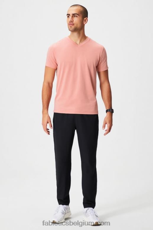 roze leisteen Heren de 24-7 v-hals Fabletics LH20J3497