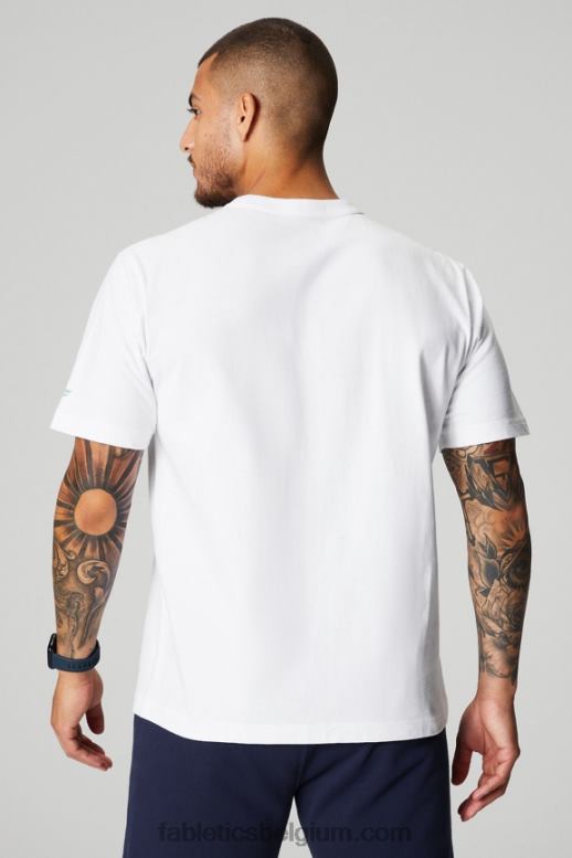 witte kanonskogel Heren de r& tee Fabletics LH20J3522
