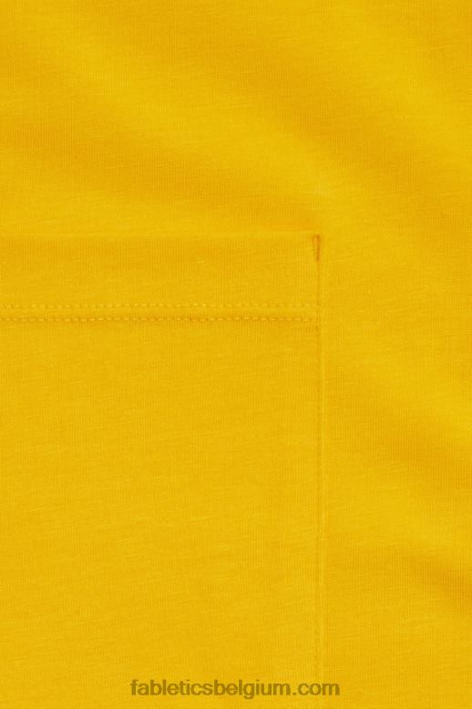 zonsondergang geel Heren het 24-7 pocket-T-shirt Fabletics LH20J3451