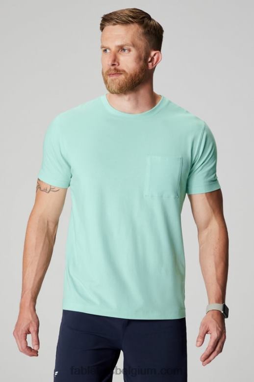 zout spray Heren het 24-7 pocket-T-shirt Fabletics LH20J3452