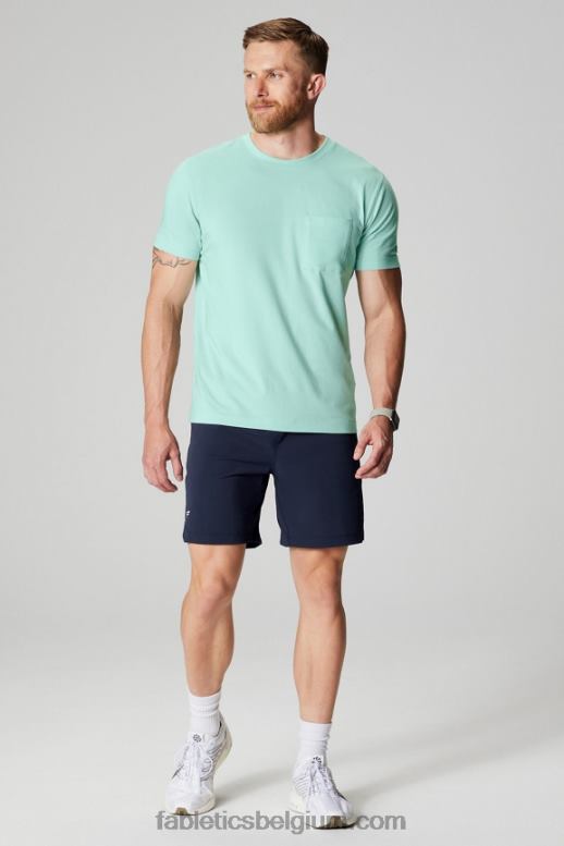 zout spray Heren het 24-7 pocket-T-shirt Fabletics LH20J3452