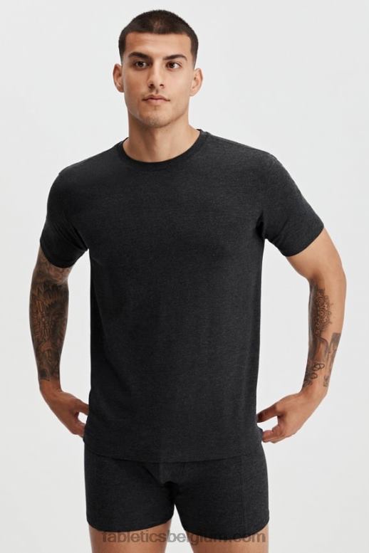 zwart Heren het restoreknit T-shirt Fabletics LH20J3554