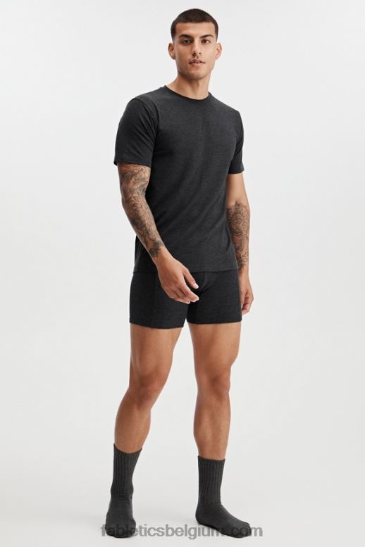 zwart Heren het restoreknit T-shirt Fabletics LH20J3554