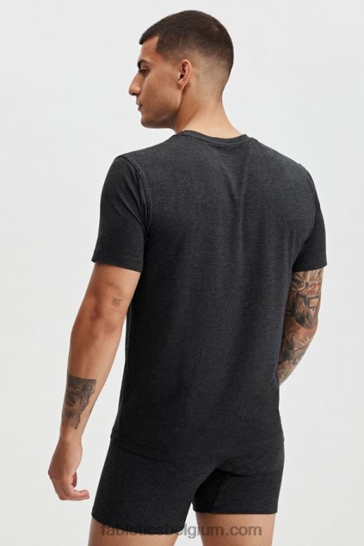 zwart Heren het restoreknit T-shirt Fabletics LH20J3554